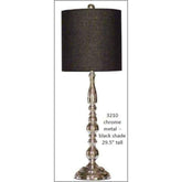 H & H Lamp 3210 Lamp Chrome 29.5 Tall.
